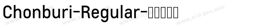Chonburi-Regular字体转换