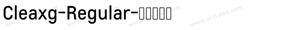 Cleaxg-Regular字体转换 Cleaxg-Regular字体转换