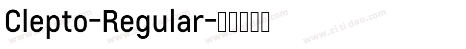 Clepto-Regular字体转换 Clepto-Regular字体转换