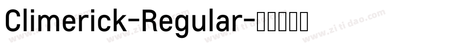Climerick-Regular字体转换