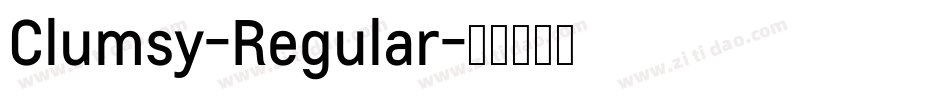 Clumsy-Regular字体转换 Clumsy-Regular字体转换