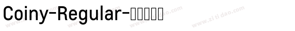 Coiny-Regular字体转换