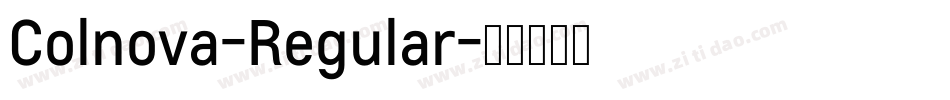 Colnova-Regular字体转换