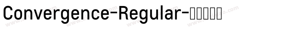 Convergence-Regular字体转换