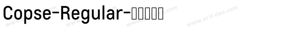 Copse-Regular字体转换