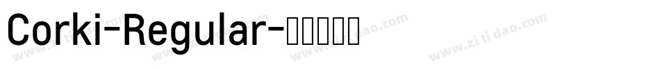 Corki-Regular字体转换