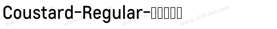 Coustard-Regular字体转换