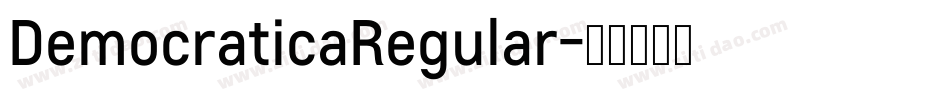 DemocraticaRegular字体转换