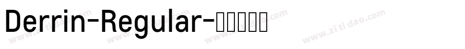 Derrin-Regular字体转换