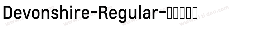 Devonshire-Regular字体转换