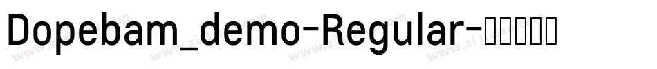 Dopebam_demo-Regular字体转换