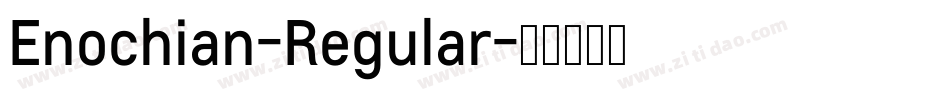 Enochian-Regular字体转换