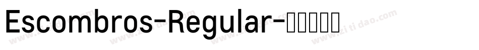 Escombros-Regular字体转换