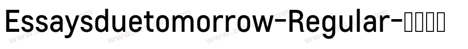 Essaysduetomorrow-Regular字体转换