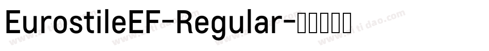 EurostileEF-Regular字体转换
