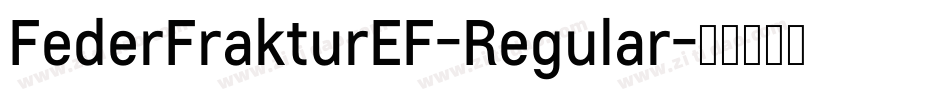 FederFrakturEF-Regular字体转换