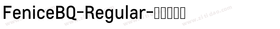 FeniceBQ-Regular字体转换