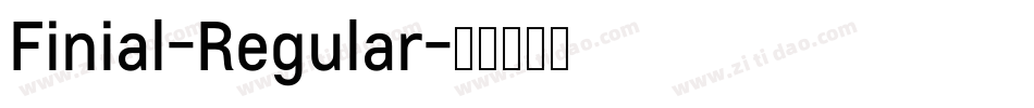 Finial-Regular字体转换