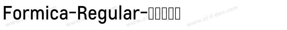 Formica-Regular字体转换