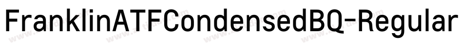 FranklinATFCondensedBQ-Regular字体转换
