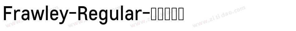 Frawley-Regular字体转换