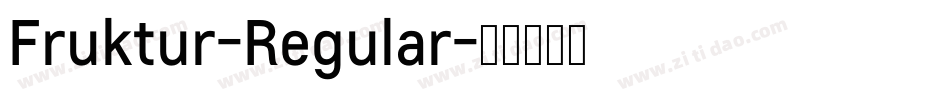 Fruktur-Regular字体转换