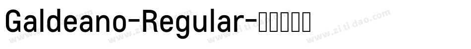 Galdeano-Regular字体转换