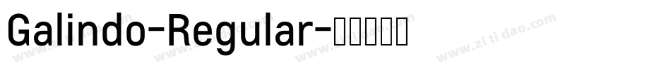 Galindo-Regular字体转换