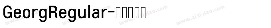 GeorgRegular字体转换