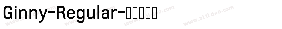 Ginny-Regular字体转换