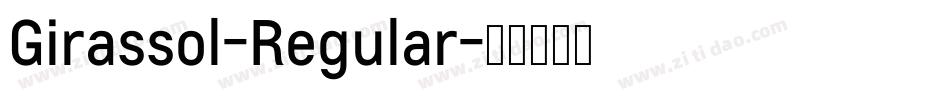 Girassol-Regular字体转换