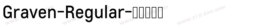 Graven-Regular字体转换