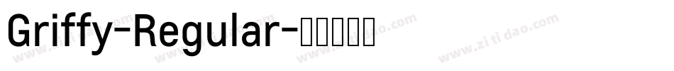 Griffy-Regular字体转换