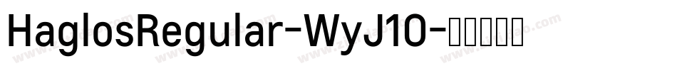 HaglosRegular-WyJ1O字体转换