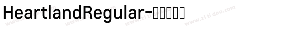 HeartlandRegular字体转换