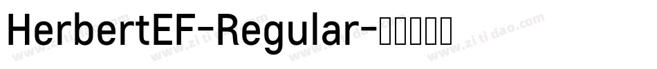 HerbertEF-Regular字体转换