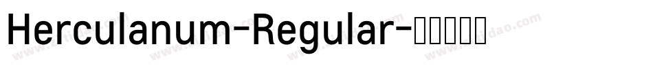 Herculanum-Regular字体转换