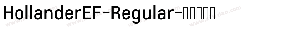HollanderEF-Regular字体转换