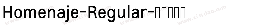 Homenaje-Regular字体转换