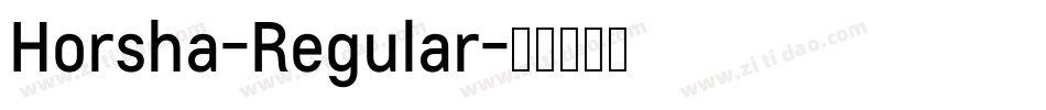 Horsha-Regular字体转换