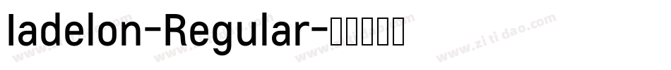 Iadelon-Regular字体转换