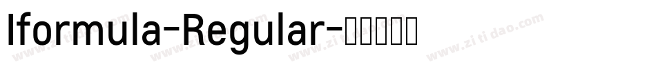 Iformula-Regular字体转换