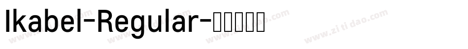 Ikabel-Regular字体转换