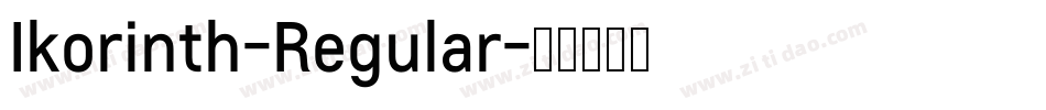 Ikorinth-Regular字体转换