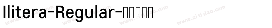 Ilitera-Regular字体转换