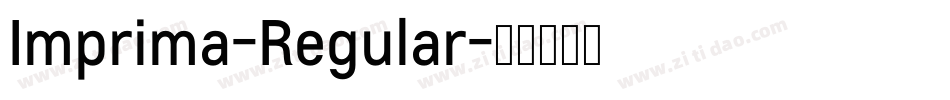 Imprima-Regular字体转换