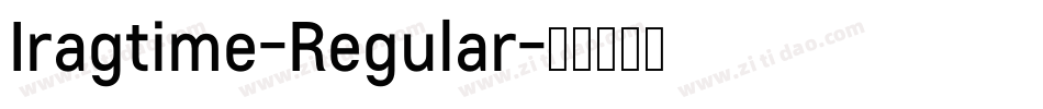 Iragtime-Regular字体转换