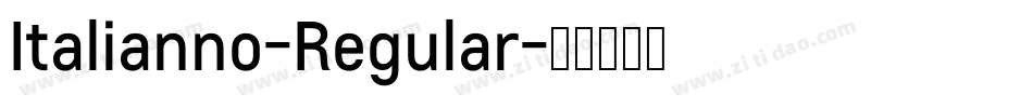 Italianno-Regular字体转换