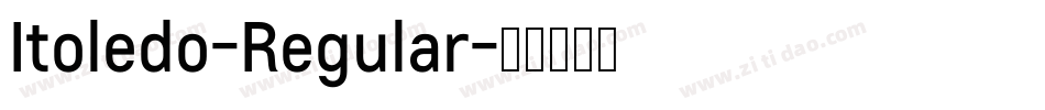 Itoledo-Regular字体转换