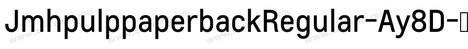 JmhpulppaperbackRegular-Ay8D字体转换